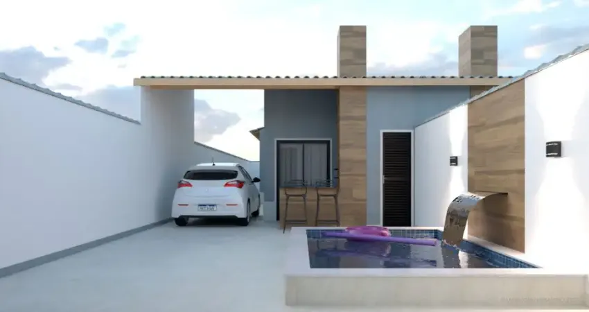 Casa nova com piscina a 1500m do marr- Jd Jamaica/Itanhaém-SP