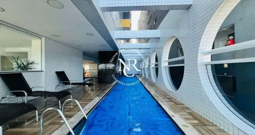 Apartamento na orla da praia de Santos á venda com 03 dormitórios no José Menino