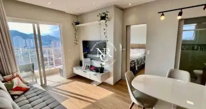 Apartamento com 1 quarto à venda com lazer - campo grande - santos