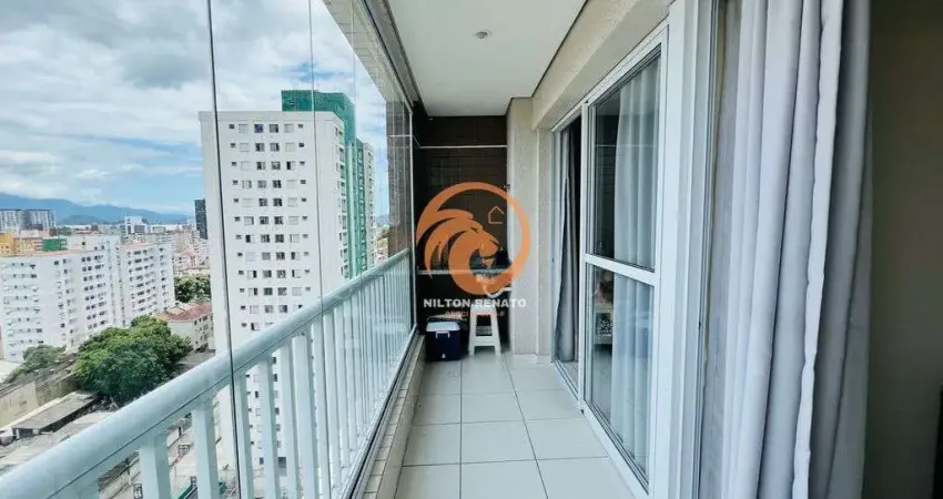 Apartamento á venda mobiliado com 02 dormitórios e lazer completo em Santos-SP