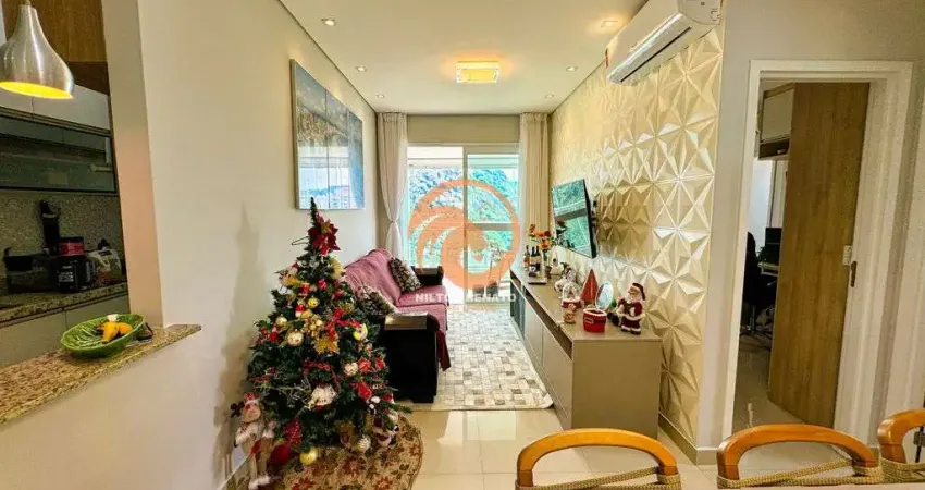 Apartamento mobiliado com 2 suítes e vaga demarcada no José Menino em Santos-SP