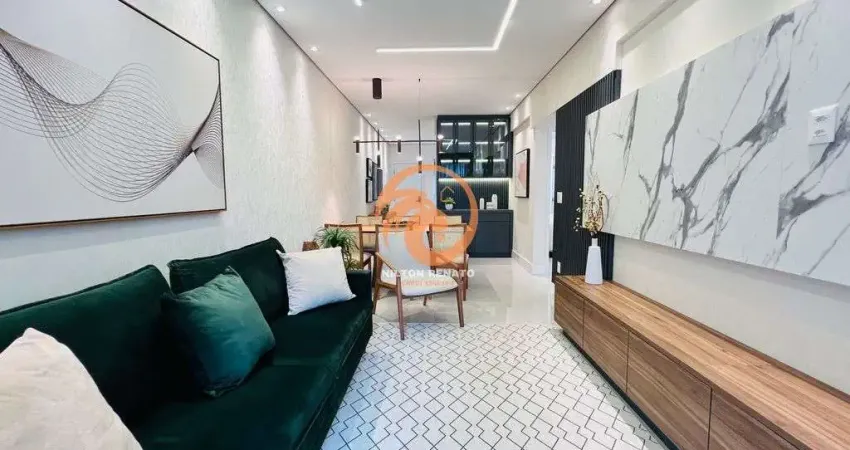 Apartamento NOVO á venda 02 dormitórios suítes na Ponta da Praia em Santos-SP