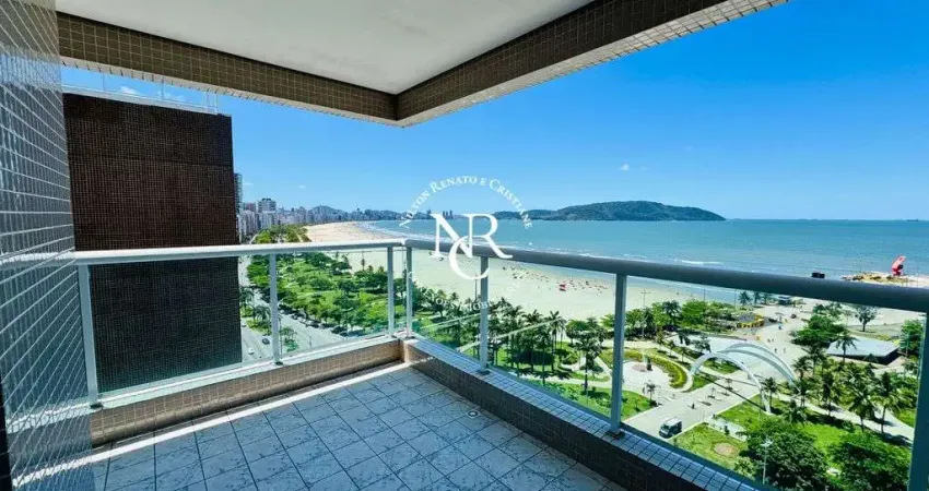 Apartamento novo á venda com 3 suítes e vista mar panorâmica em santos