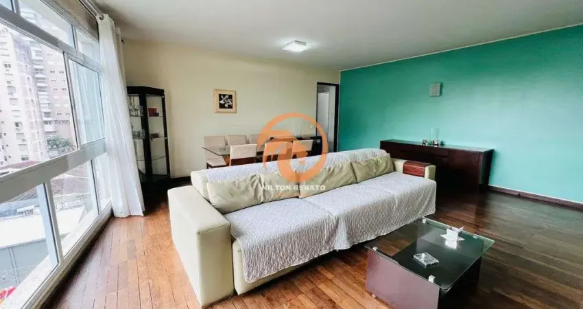 Apartamento amplo á venda com 3 quartos no josé menino - santos - sp