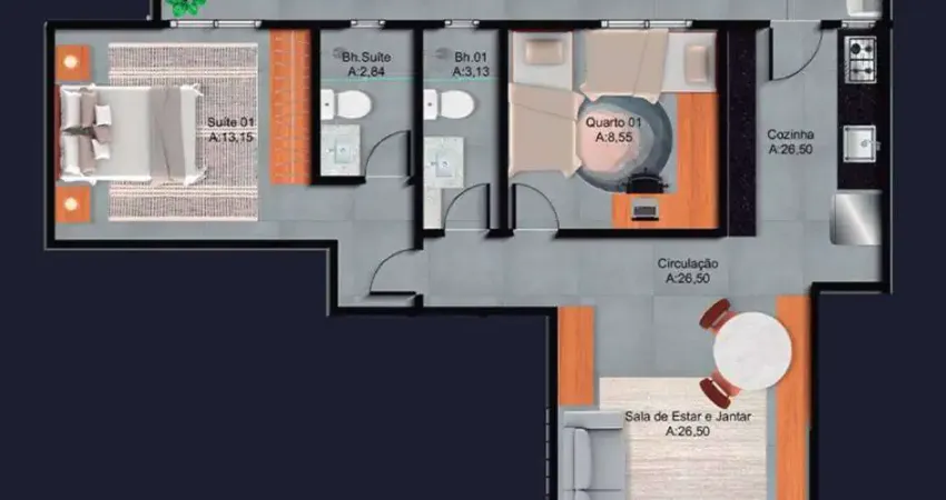 Casa com 2 quartos à venda na Rua Tupi, 476, Tupi, Praia Grande