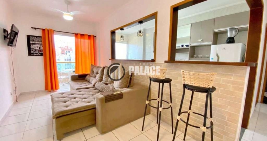Apartamento com 1 dormitório à venda, 51 m² por R$ 375.000,00 - Aviação - Praia Grande/SP