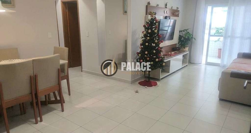 Apartamento com 3 dormitórios à venda, 103 m² por R$ 750.000,00 - Vila Guilhermina - Praia Grande/SP
