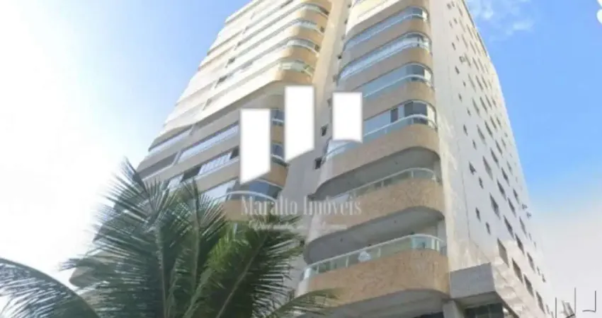 Apartamento 2 dormitórios com sacada e 2 vagas na Tupi em Praia Grande SP.
