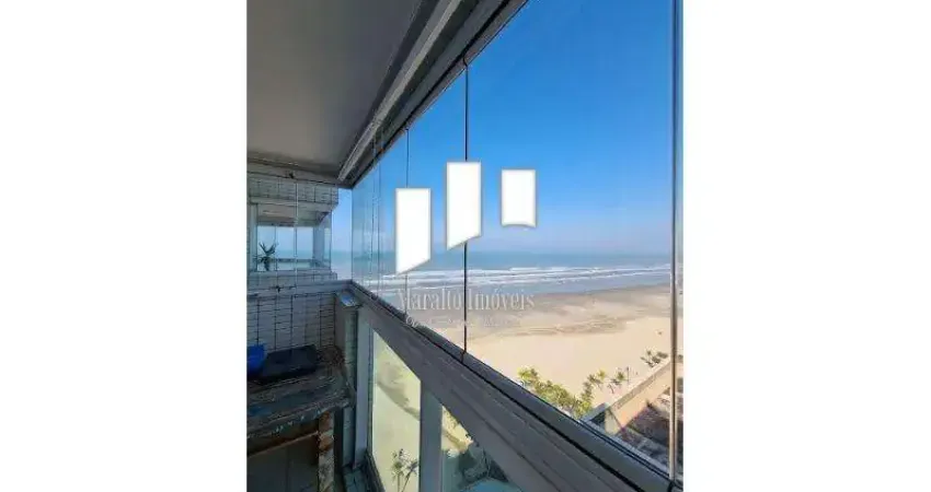 Lindíssima cobertura com 342 m² de área útil, de frente para o mar em praia grande sp.