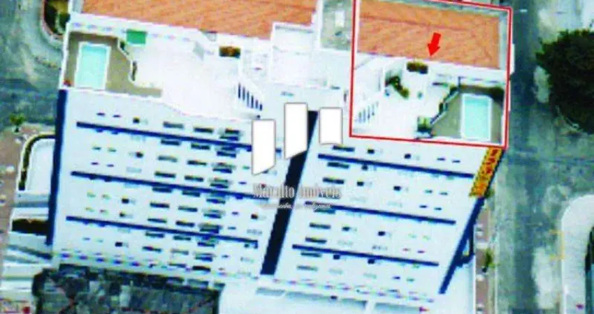 Linda cobertura com piscina vista mar e espaço gourmet amplo