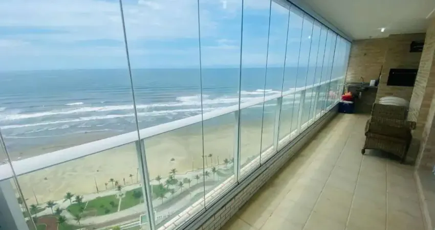 Apartamento de 3 dormitórios com vista panorâmica para o mar em praia grande sp