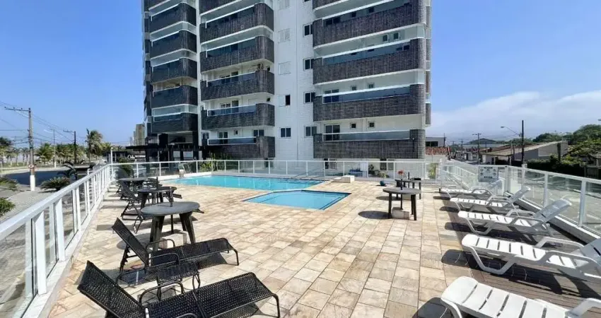 Apartamento à venda em praia grande-sp, bairro mirim: 2 quartos, 1 suíte, 1 sala, 3 banheiros, 1 vaga, 75m²