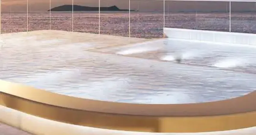 Apartamento de 2 dormitórios com sacada gourmet a 50 metros do mar em praia grande sp