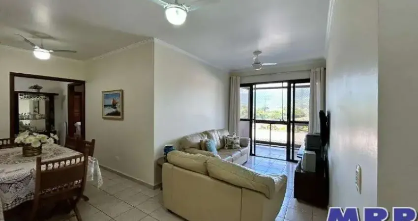 Apartamento em ubatuba, 3 dormitórios, à 150 metros da praia do sapê, com vista mar.