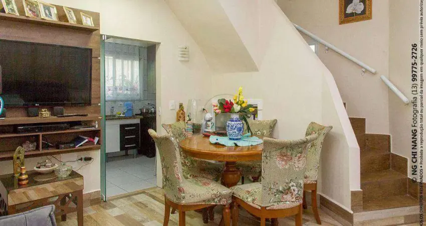 Casa com 3 dormitórios à venda, 88 m² por R$ 900.000,00 - Marapé - Santos/SP