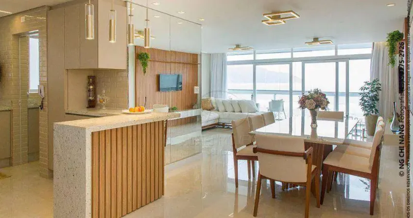 Apartamento com 3 dormitórios, 150 m² - venda por r$ 2.515.000,00 ou aluguel por r$ 21.520,00/mês - gonzaga - santos/sp