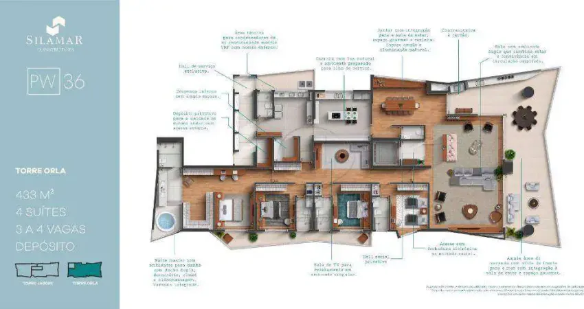 Apartamento com 4 quartos à venda no Gonzaga, Santos 