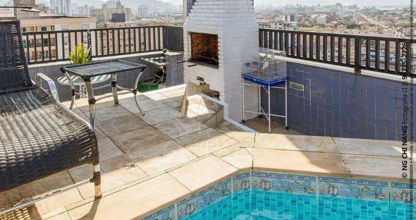 Cobertura com 3 quartos à venda no Estuário, Santos 