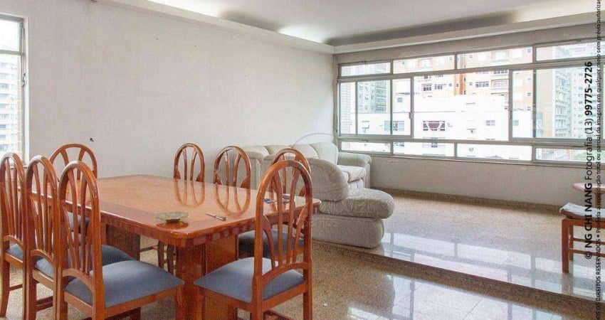 Apartamento com 3 dormitórios, 207 m² - venda por R$ 1.200.000,00 ou aluguel por R$ 6.000,02/mês - Gonzaga - Santos/SP