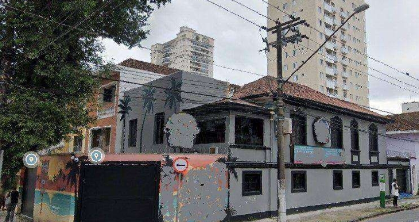 Casa comercial com 4 salas à venda no Pompéia, Santos 
