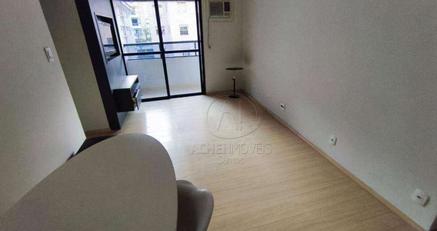 Apartamento 2 dormitórios Semi- Mobiliado  locação Boqueirão/Santos