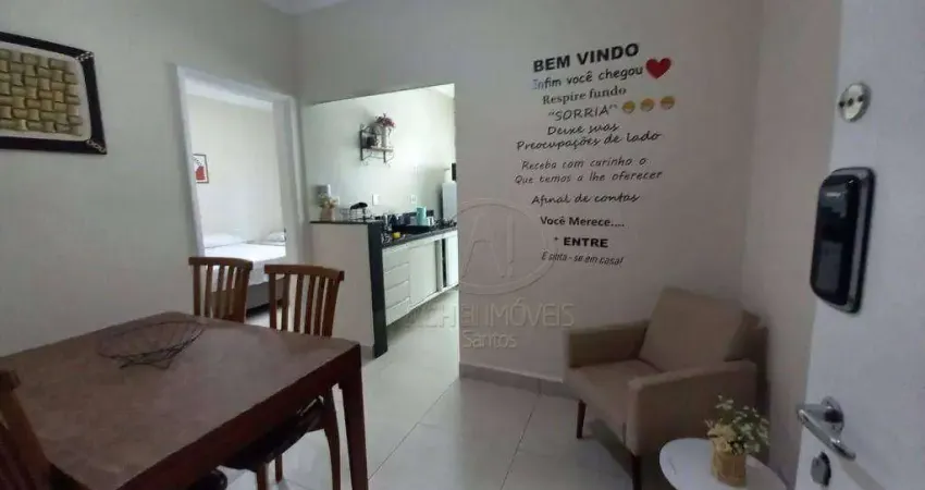 Apartamento com 1 dormitório para alugar - José Menino - Santos/SP