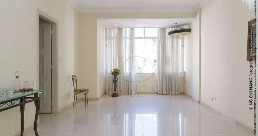 Apartamento com 3 dormitórios à venda, 146 m² por r$ 695.000,00 - boqueirão - santos/sp