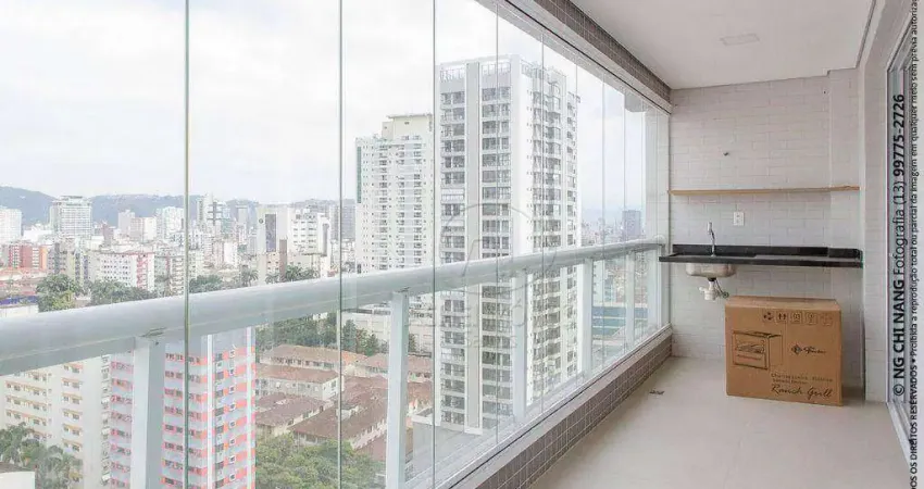 Apartamento com 3 dormitórios, 147 m² - venda por r$ 1.550.000,00 ou aluguel por r$ 12.000,02/mês - boqueirão - santos/sp