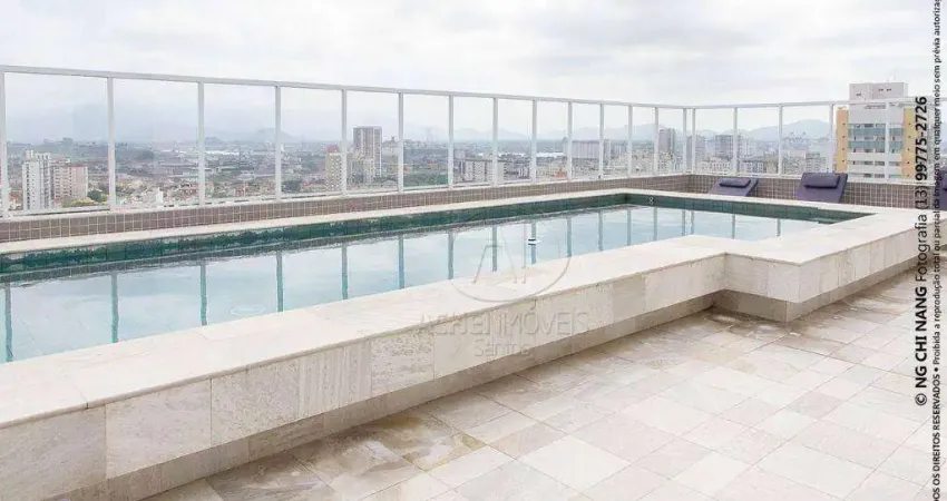 Apartamento com 1 dormitório, 60 m² - venda por r$ 1.170.000,00 ou aluguel por r$ 7.119,59/mês - boqueirão - santos/sp