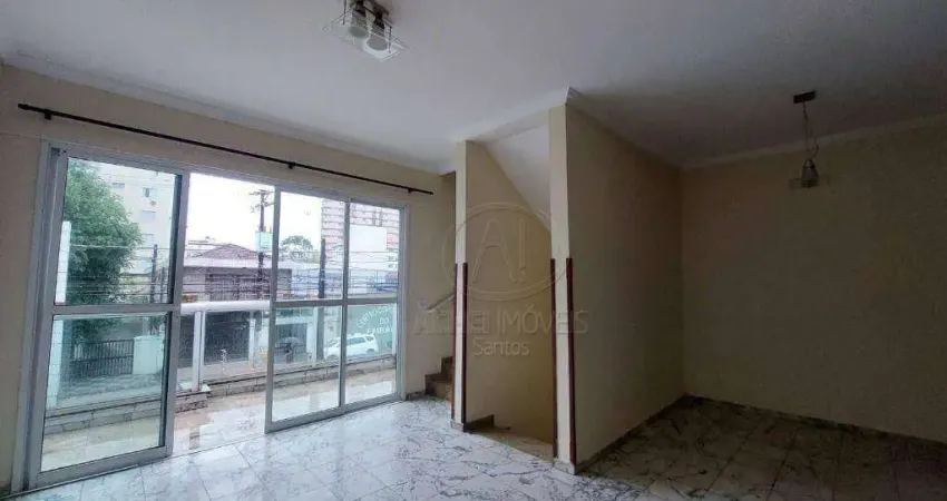Casa com 4 quartos para alugar no Embaré, Santos