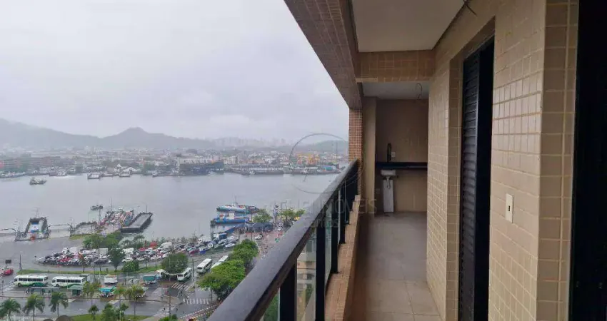 Apartamento para alugar, 65 m² por r$ 6.700/mês - ponta da praia - santos/sp