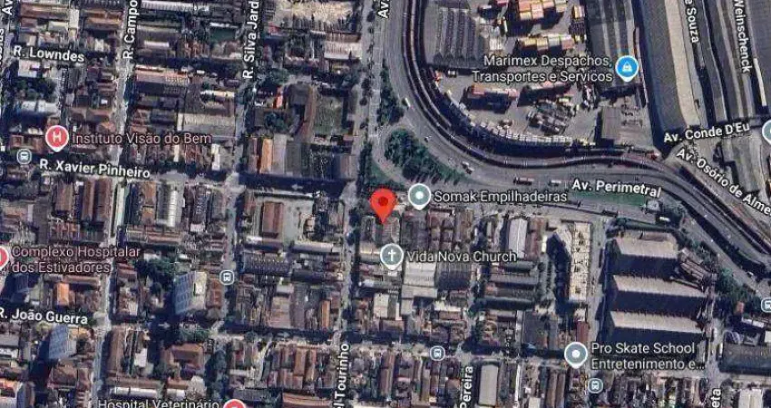 Galpão para alugar, 550 m² por r$ 14.500,02/mês - vila matias - santos/sp