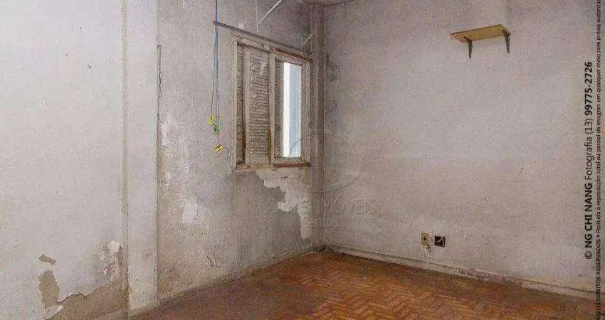 Kitnet com 1 dormitório à venda, 29 m² por r$ 210.000,00 - embaré - santos/sp