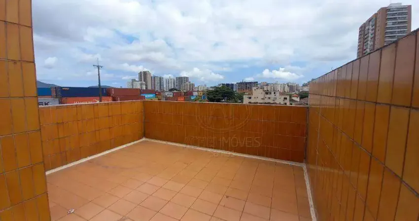 Cobertura com 1 quarto para alugar no Macuco, Santos