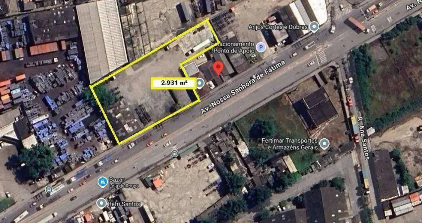 Terreno comercial à venda no Chico de Paula, Santos 