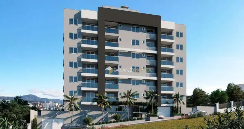 Apartamento com 2 dormitórios à venda, 82 m² por R$ 540.000,00 - Barreiros - São José/SC