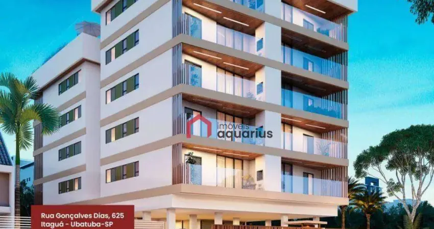 Apartamento com 2 dormitórios à venda, 70 m² por R$ 750.000,00 - Itaguá - Ubatuba/SP