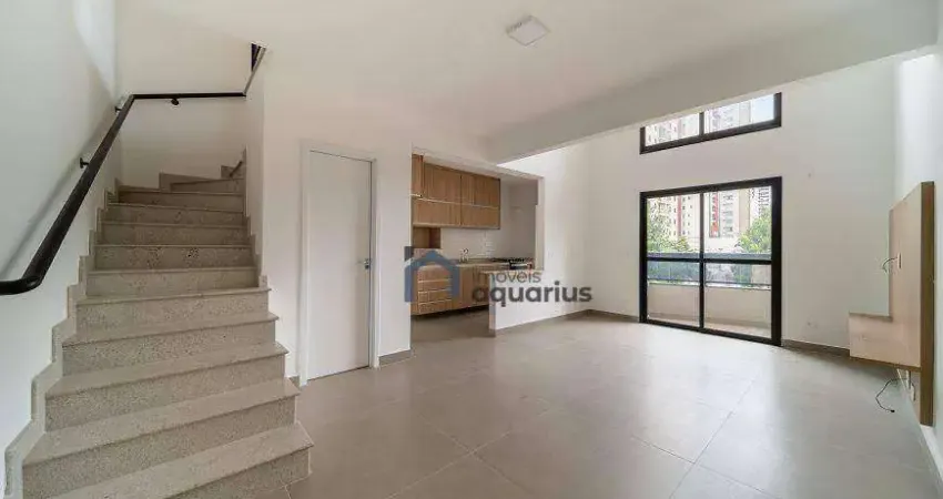 Apartamento com 1 dormitório para alugar, 78 m² por R$ 5.438,00/mês - Jardim Aquarius - São José dos Campos/SP