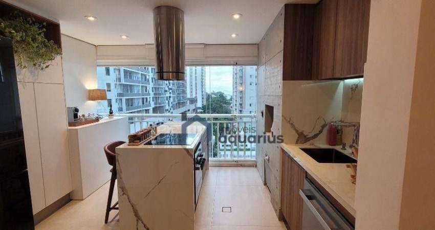 Apartamento no Edificio Portal da Vila com 1 dormitório à venda, 63 m² por R$ 849.000 - Jardim Aquarius - São José dos Campos/SP