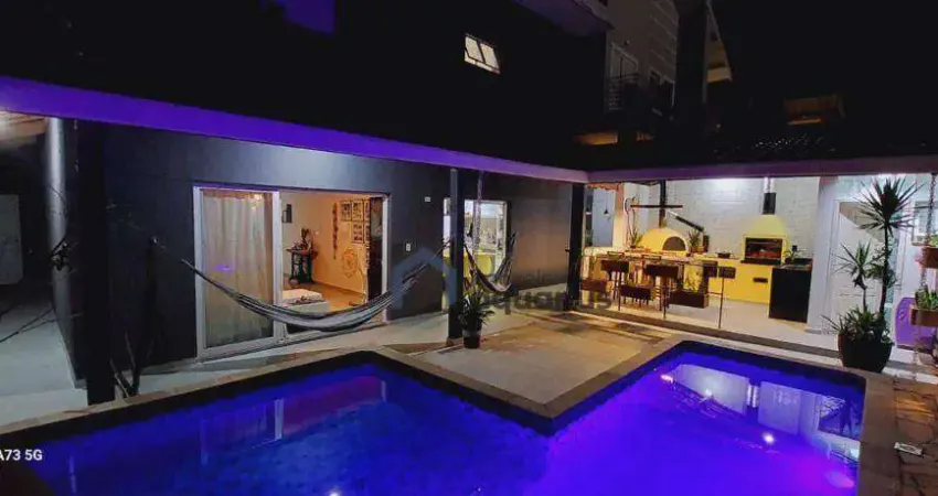 Sobrado com 3 dormitórios à venda, 264 m² - condomínio terras do vale - caçapava/sp