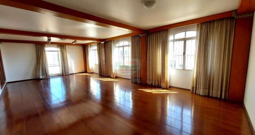 LINDO APARTAMENTO PLANEJADO E ESPAÇOSO | 4 DORM | SUÍTE C/ CLOSET E BANHEIRA | DEPEND. EMPREGADO | TERRAÇO LIVRE | 2  VAGAS - 243 MTS - A VENDA - R$ 637.000,00 - CENTRO - SANTO ANDRÉ/SP.