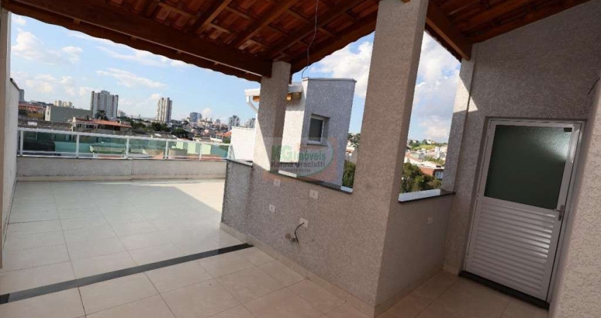LINDA COBERTURA NOVA C/ ELEVADOR | ACESSO INTERNO | 2 DORM | SUÍTE | ESPAÇO GOURMET | 1 VAGA COBERTA - 78 MTS - VENDA - R$ 430.00,00 - VILA PIRES - SANTO ANDRÉ/SP.