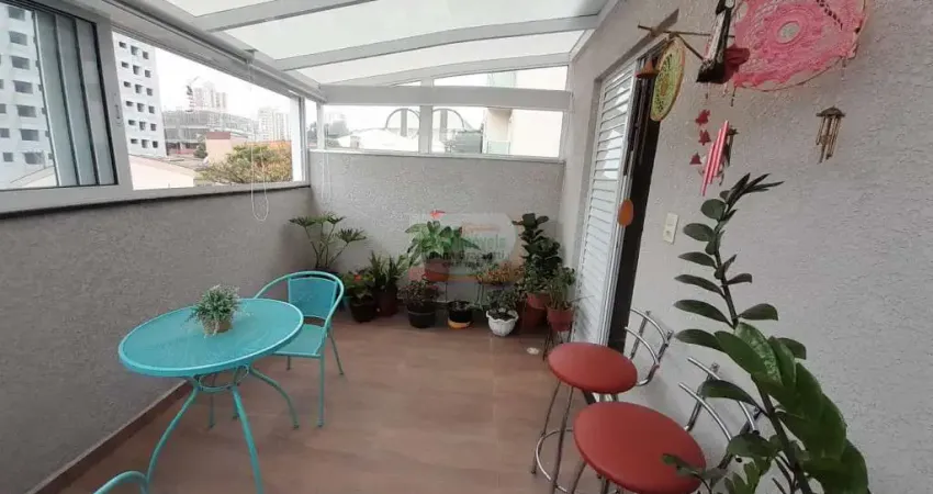 Lindo apartamento a venda por r$460.000,00 | 2 dormitórios sendo 1 suíte | terraço de 12 m² | 1 vaga | vila são pedro - santo andré / sp