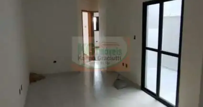 Lindo apartamento frente novo | 2 dorm | sacada | quintal | 1 vaga - 58 mts - a venda - r$ 314.000,00 - jardim santo alberto - santo andré/sp.
