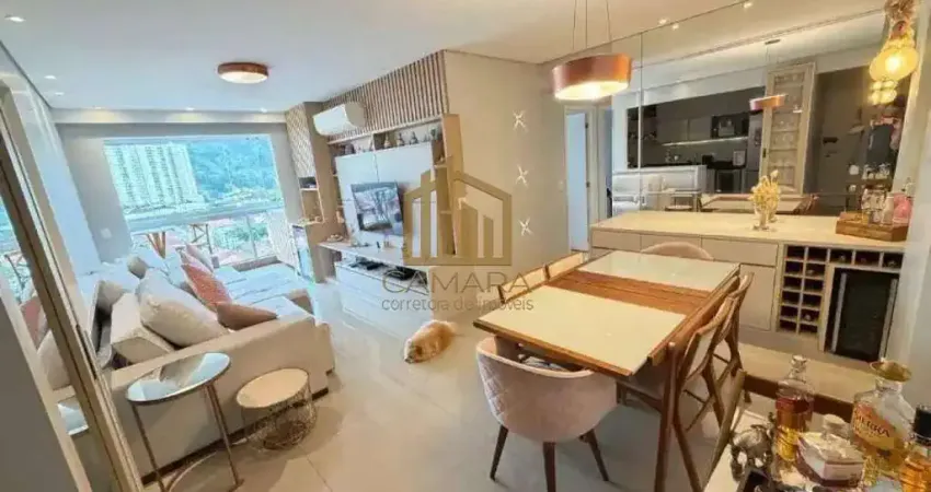 Apartamento para venda em santos, marapé, 2 dormitórios, 1 suíte, 2 banheiros, 1 vaga