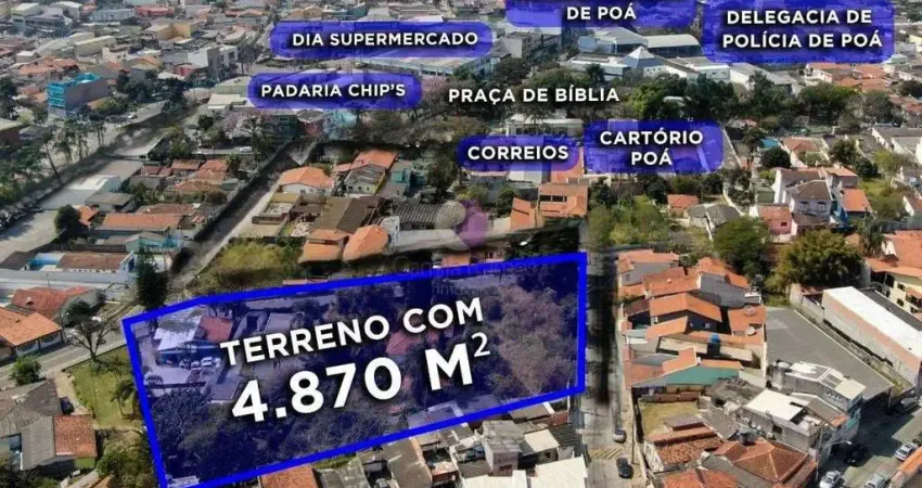 Terreno comercial à venda no Centro, Poá 