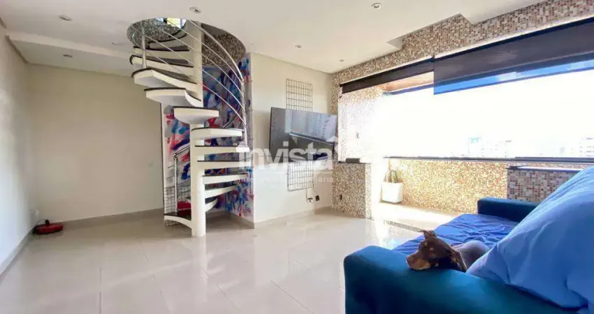 Cobertura com 2 quartos à venda no Macuco, Santos 