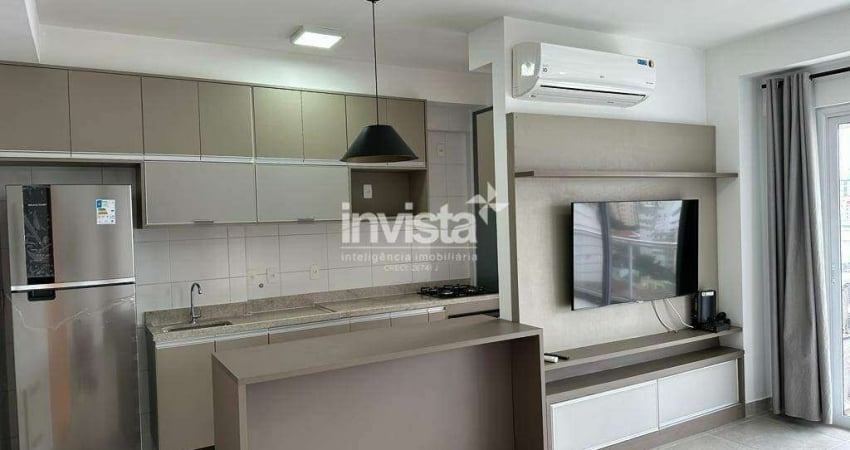 Apartamento no coração do Gonzaga com vista mar