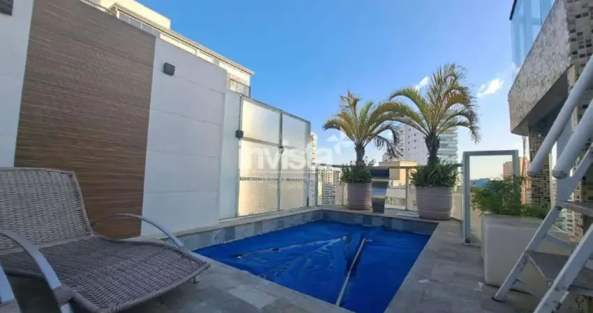 Cobertura com 2 quartos à venda no Ponta da Praia, Santos 