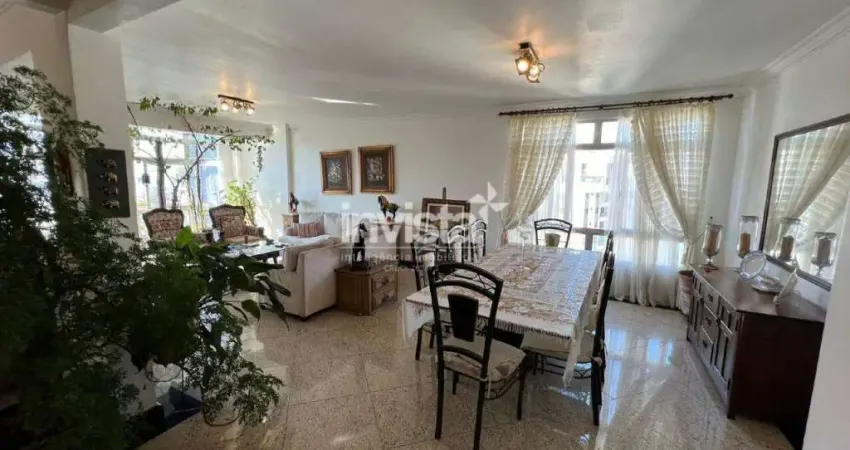 Apartamento à venda, 228 m², um por andar, elevador privativo, 3 dormitórios, gonzaga-santos